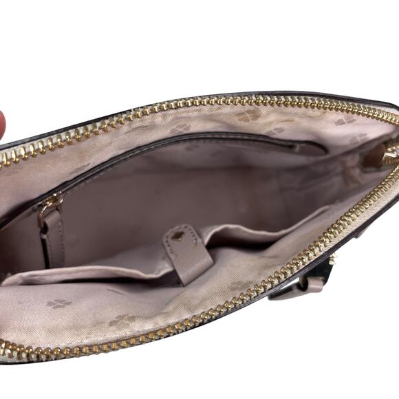 Kate Spade NY Louise Python Embossed Taupe Crossbody Purse - Picture 12 of 16